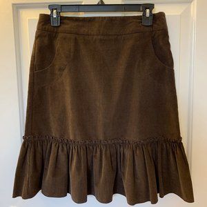Aritzia Talula Babaton Corduroy Flare Skirt